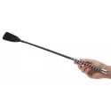Short Leather Rope Whip with Luxury Handle