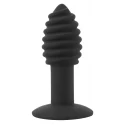 Black velvets twist butt plug