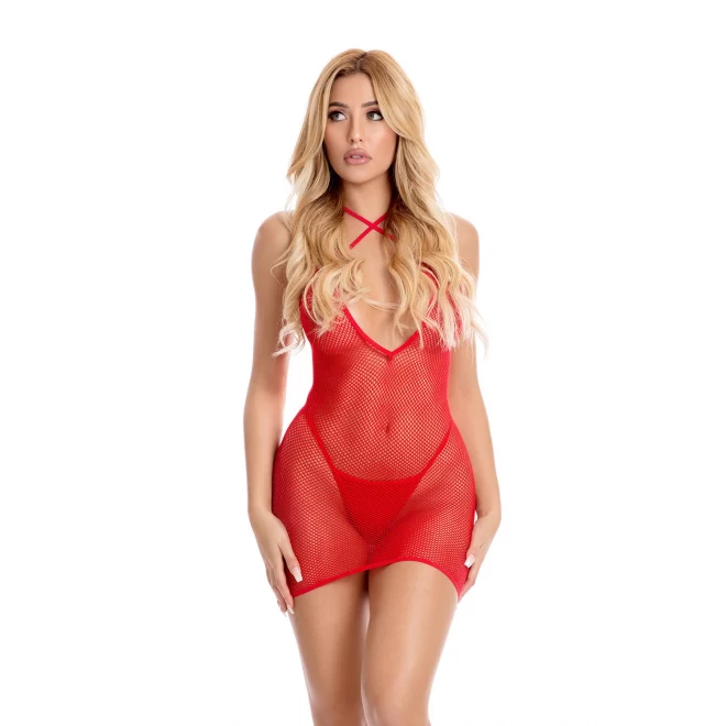 SPELLBINDING DRESS RED, OS