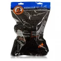 [sil] airhole medium finned buttplug - black