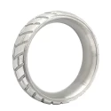 Stainless steel tire donut cockring - large - 50 mm.