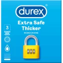 Pogrubiane prezerwatywy nawilżane Durex Extra Safe 3 szt.