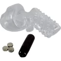 Wibrująca nakładka na penisa i jądra Invisible Adonis Pouch with Vibrating