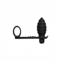 RECHARGEABLE COCKRING & ANAL VIBE BLACK