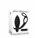 RECHARGEABLE COCKRING & ANAL VIBE BLACK