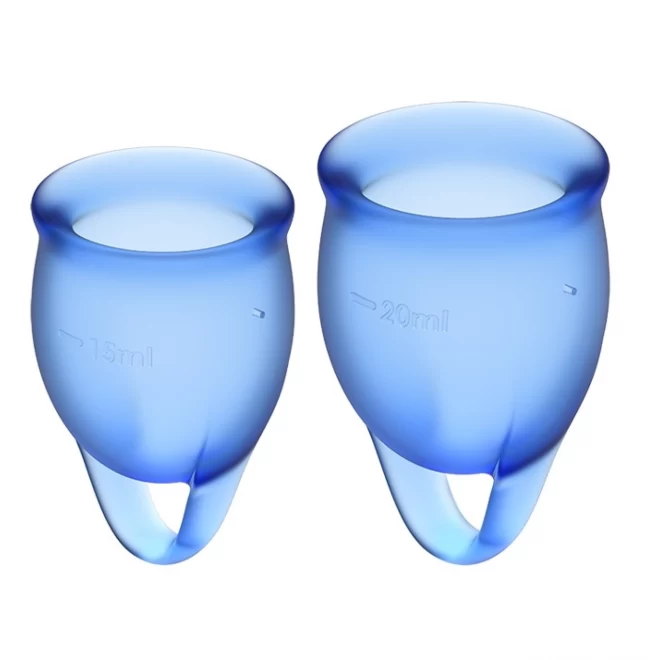 Feel confident menstrual cup set dark blue