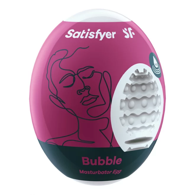 Jednorazowy masturbator dla mężczyzn Satisfyer Egg Single Bubble