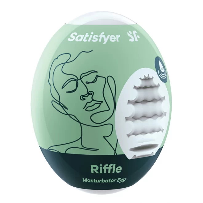 Jednorazowy masturbator dla mężczyzn Satisfyer Egg Single Riffle