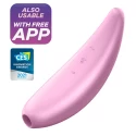 Stymulator łechtaczki z wibracjami, sterowany aplikacją Satisfyer Curvy 3+