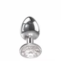 Duży korek analny Clear Gem Anal Plug Large