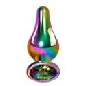 Mały korek analny Evolved Rainbow Metal Plug Small