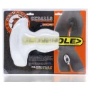 [sil|tpr] glowhole-1 - buttplug + led insert - small - clea