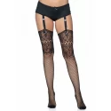 Fishnet backseam stockings