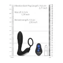 E-stim & vibr butt plug cr and wrls rmt