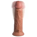 Wibrujące dildo 8 Inch 2Density Vibrating Cock