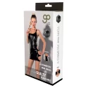 Mini sukienka z wet look Wet Look A-symmetric Mini Dress