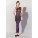 GP PRINTED DATEX LONG STRIPED DRESS, L