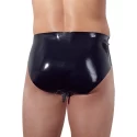 Latexowe slipy z plugiem analnym