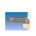 1.5 inch penis enhancer sleeve - smoke