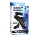 10x silicone cock ring + vibrating taint stimulator