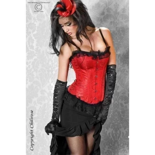 Komplet Red Fantasy Gorset+String