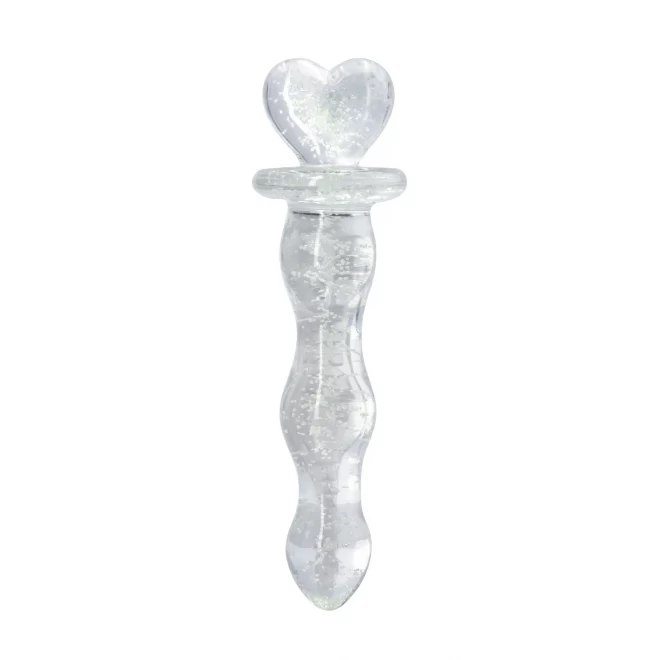 Szklane dildo Heart A Glow Dong
