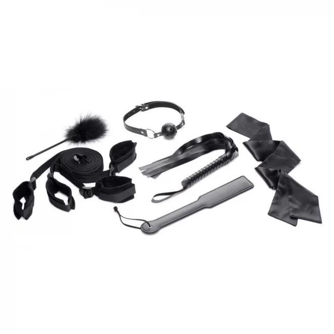 Bed restraint bondage kit