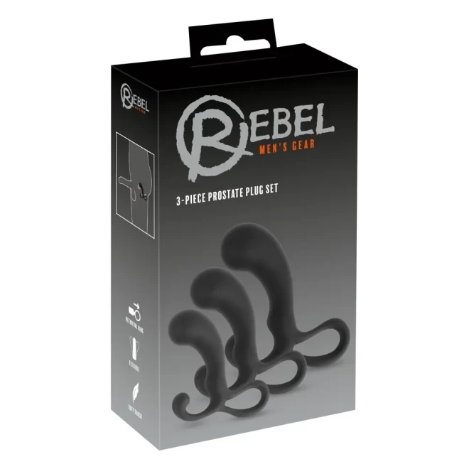 Korek stumulujący punkt P Rebel 3 Piece Prostate Plug