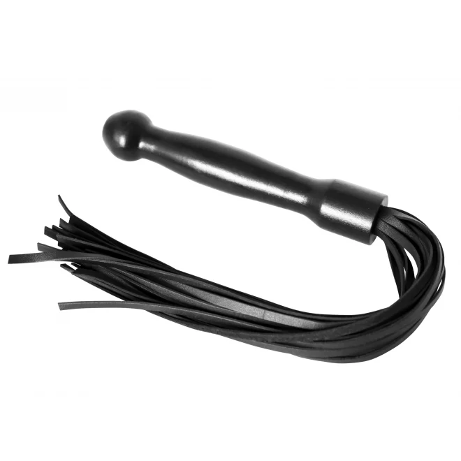 Xx-dreamstoys peitsche m. dildo holzgriff (rindnappaleder)