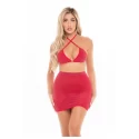 BLACK CHERRY 2PC SKIRT SET RED, OS