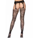 Rajstopy Lace garter belt stockings