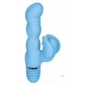 Stymulator ze stymulatorem łechtaczki Silicone Bendies Fluttering G
