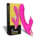 Wibrator ze stymulacją łechtaczki Air Pulse Amant pink