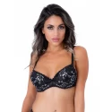 Biustonosz Demi Bra With Floral Lace