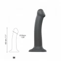 Dildo mono density matte grey s