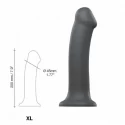 Dildo mono density matte grey s