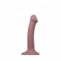 Dildo mono density matte grey s