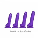 Soft realistic dildo purple s