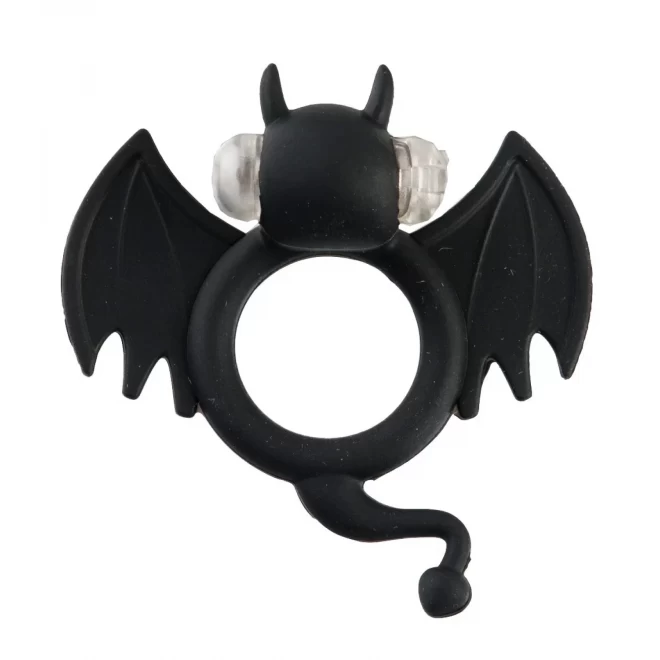 Silikonowy ring z wibracjami w kształcie nietoperza Devil Bat (2 kolory)