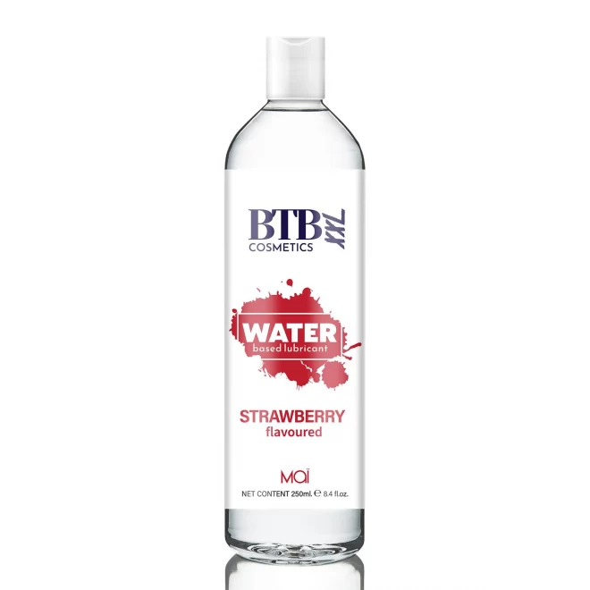 BTB WATER BASED FLAVORED STRAWBERRY LUBRICANT 250ML