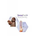 DR. SKIN PLUS 7 INCH POSABLE DILDO CHOCOLATE