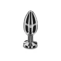 Duży stalowy korek analny Weighted Steel Butt Plug L