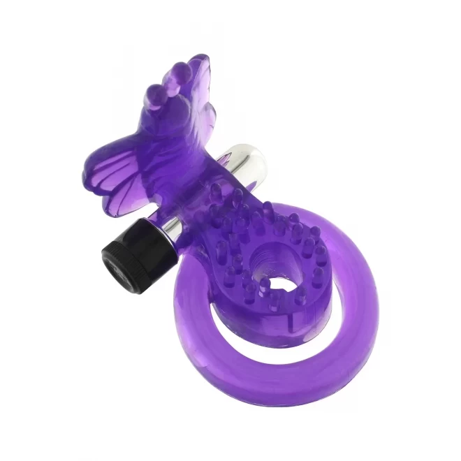 Wibrujący pierścień Butterfly Cock & Ball Harness Ring