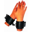 Skórzane kajdanki na nadgarstki Soft Leather Handcuffs