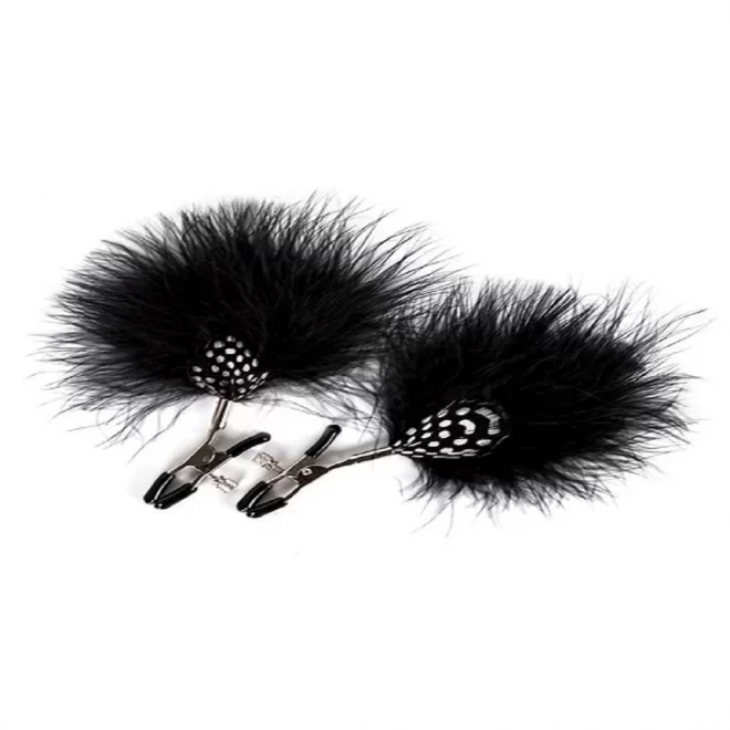 GP FEATHER NIPPLE CLAMPS BLACK