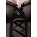 Grey velvet corsagen set 