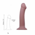 Dildo mono density matte old rose l