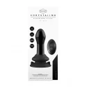 Pluggy - glass vibrator - with suction cup and remote - rechargeable - 10 speed