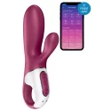 Wibrator z funkcją rozgrzewania, sterowany aplikacją Satisfyer Hot Bunny