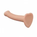 Silicone bendable dildo double density vanilla m